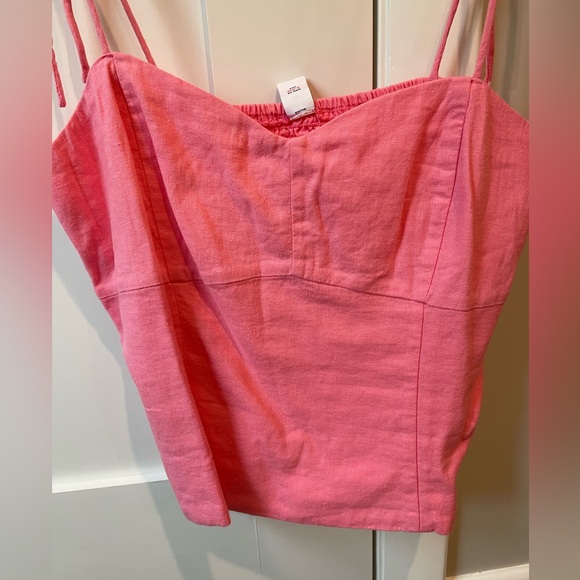 Old Navy NWOT linen tie strap tank too - Picture 2 of 3